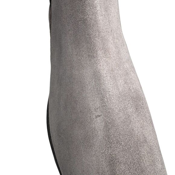 Donald Pliner Boots Mens 14 Gray Antique Washed Suede Ankle Chelsea Made Italy main image 7